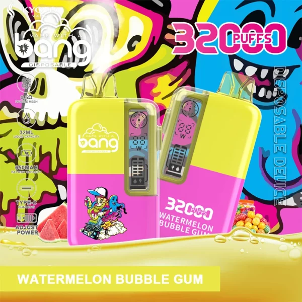 BANG 32000 使い捨てベイプ watermelon bubblegum