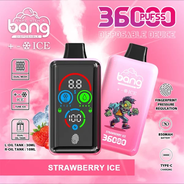 BANG 36000 Ice レベル36Kパフ 使い捨てベイプ