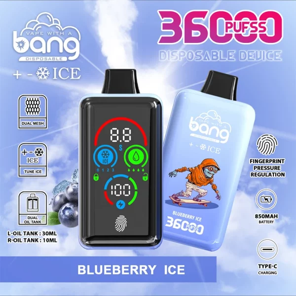 BANG 36000 Ice レベル36Kパフ 使い捨てベイプ