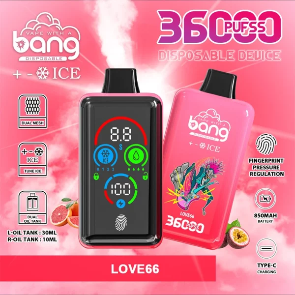 BANG 36000 Ice レベル36Kパフ 使い捨てベイプ