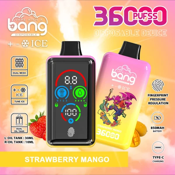 BANG 36000 Ice レベル36Kパフ 使い捨てベイプ