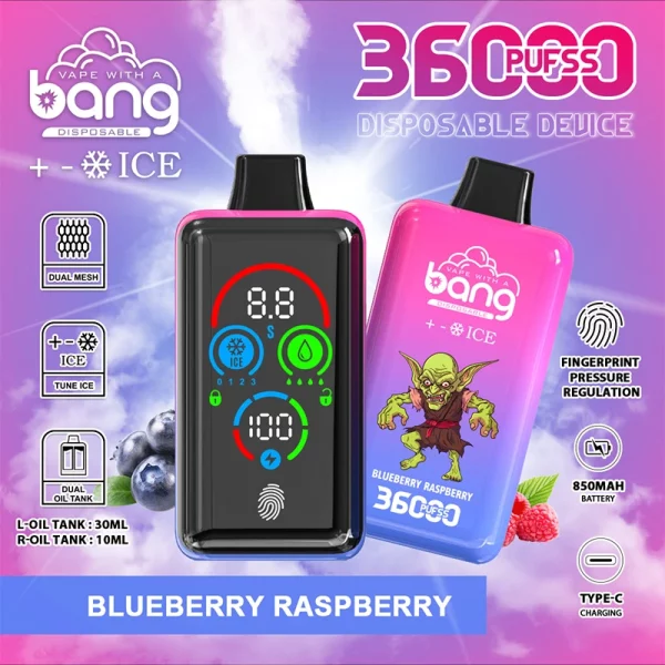 BANG 36000 Ice レベル36Kパフ 使い捨てベイプ