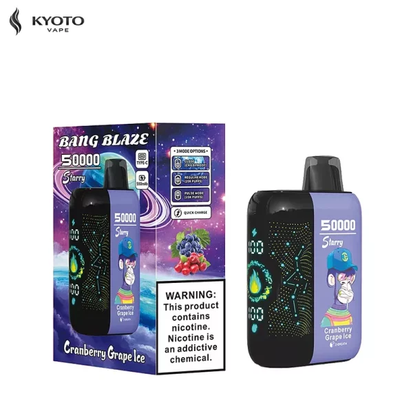 BANG Blaze Starry 50000パフ cranberry grape ice