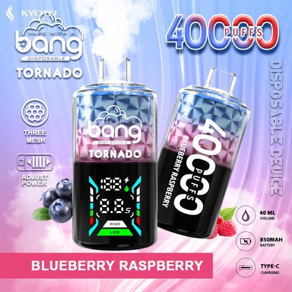 BANG Tornado 40000パフ 使い捨てベイプ blueberry raspberry