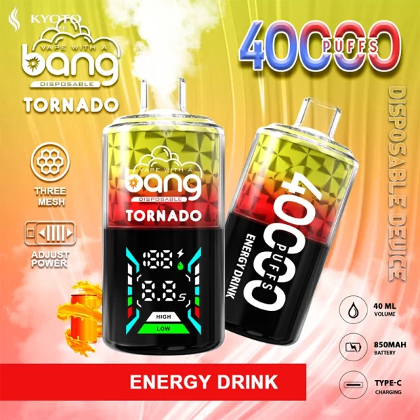 BANG Tornado 40000パフ 使い捨てベイプ energy drink