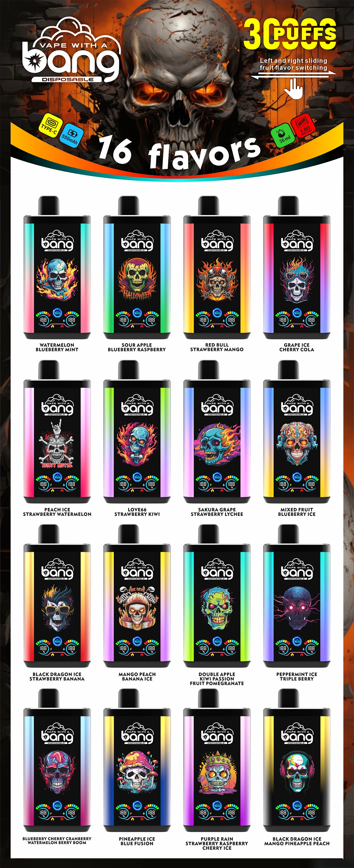 Bang 30000 使い捨て電子タバコ