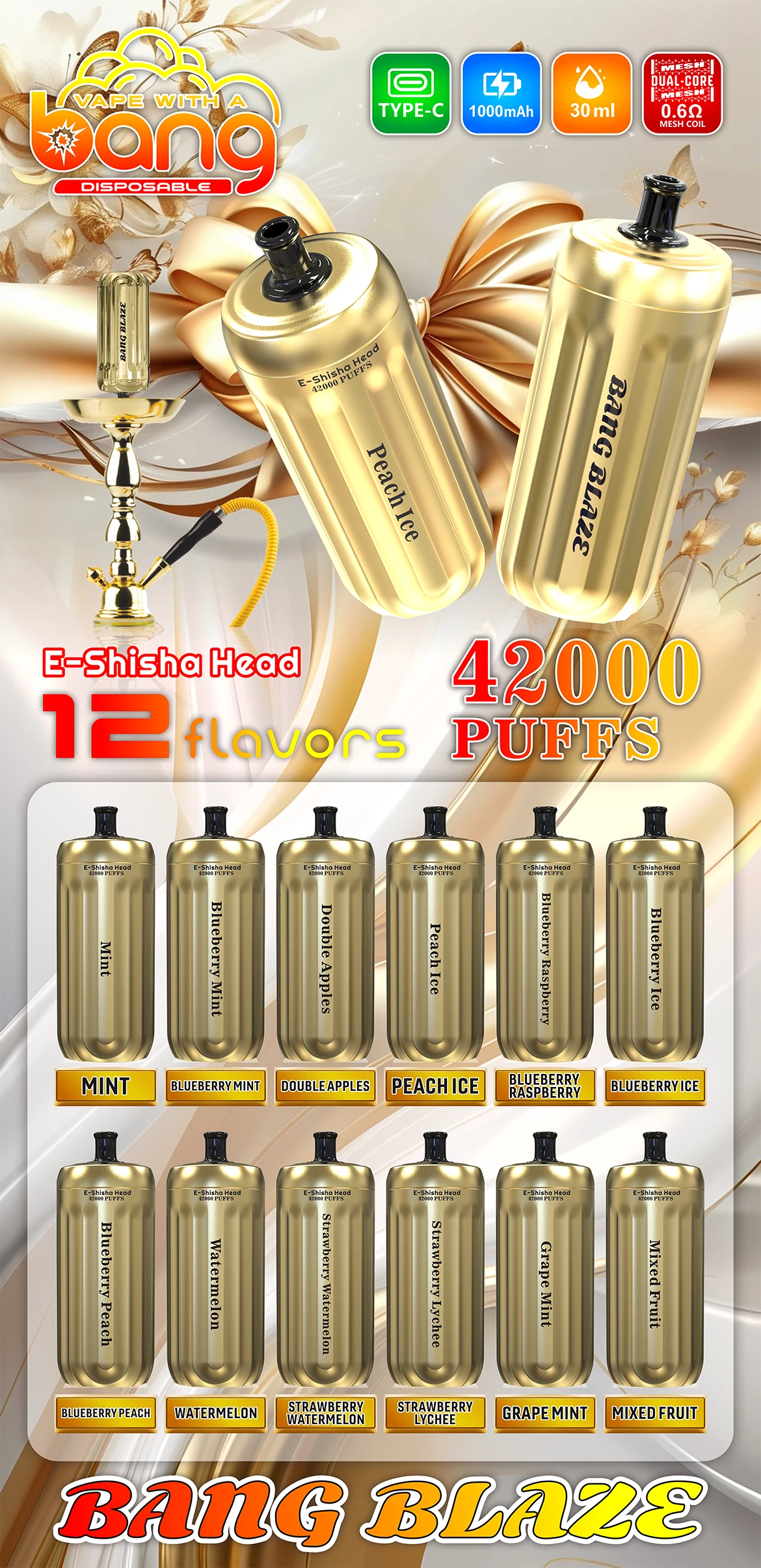 Bang Blaze 42000 Puffs