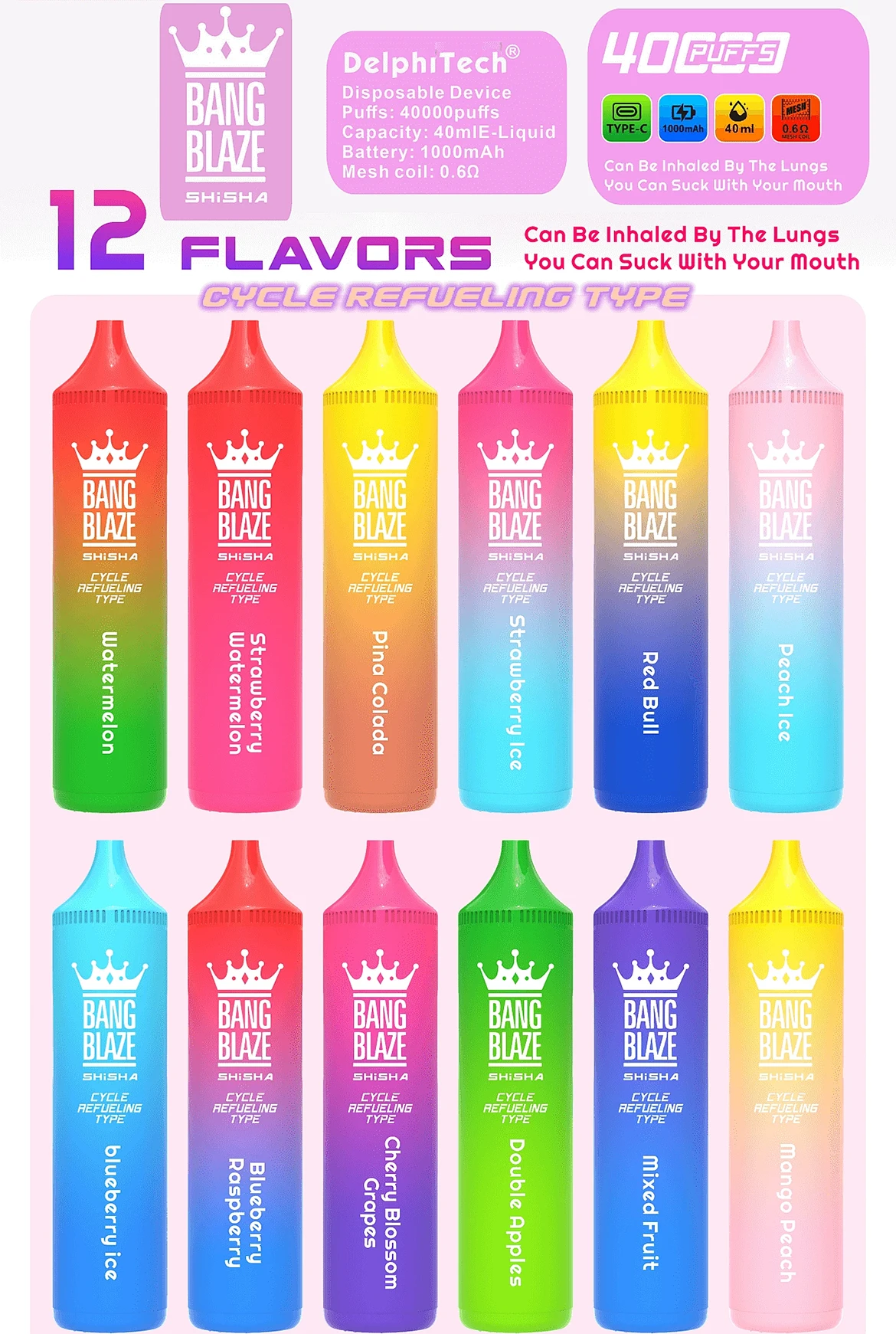 Bang Blaze Shisha 40000 Puffs