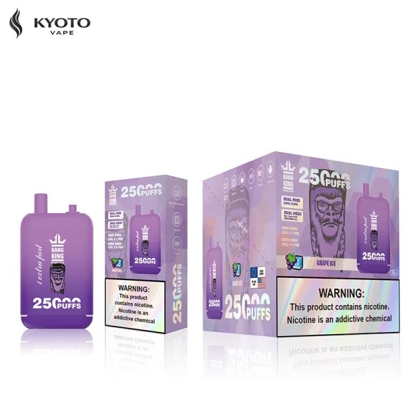 Bang King 25000 使い捨て電子タバコ grape ice