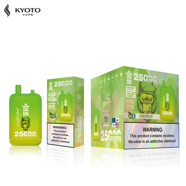 Bang King 25000 使い捨て電子タバコ sour apple ice