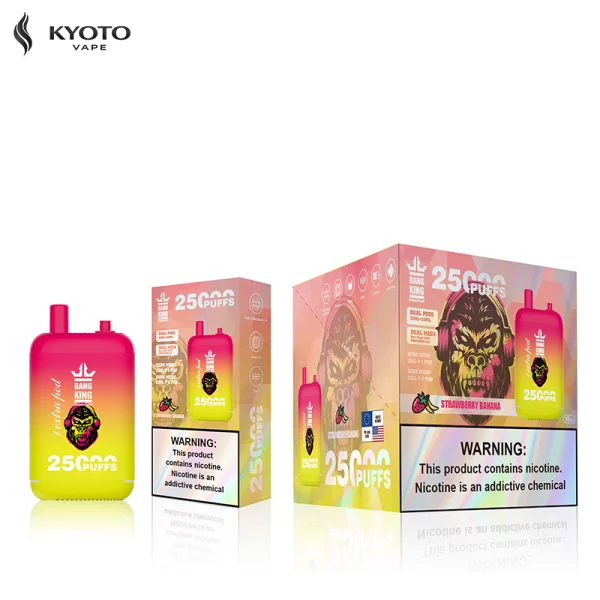 Bang King 25000 使い捨て電子タバコ strawberry banana