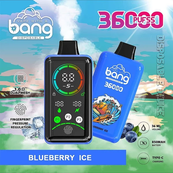 Bang King 36000 blueberry ice