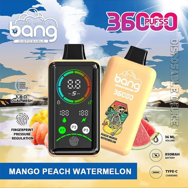 Bang King 36000 peach mango watermelon
