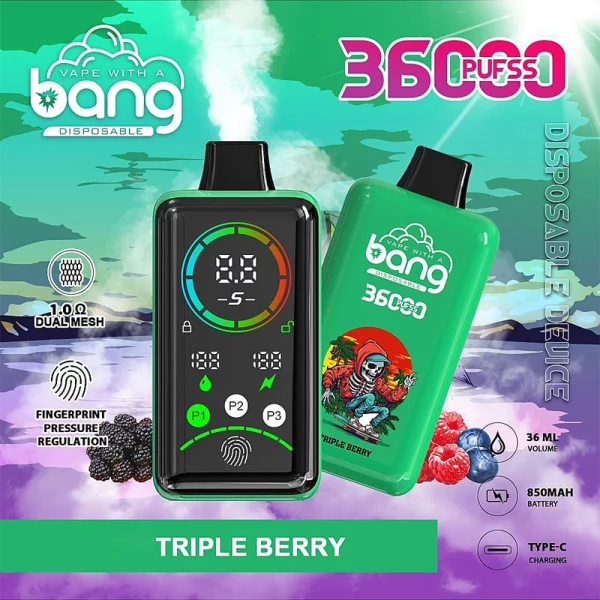 Bang King 36000 triple berry
