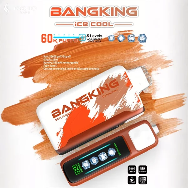 Bang King 60000 パフ 使い捨てベープ tigers blood