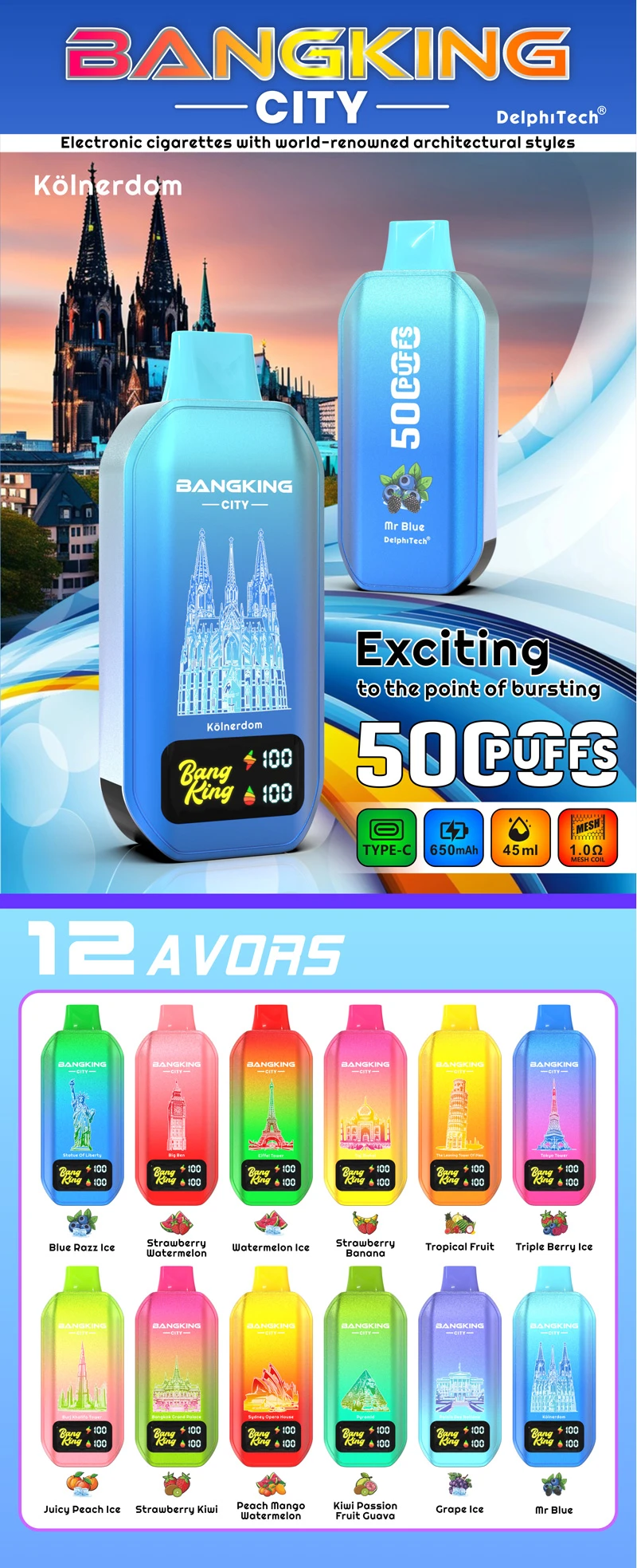 Bang King City 50000 Puffs