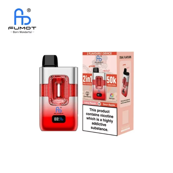 Fumot Eco 2in1 50K Sour Apple & Juicy Peach