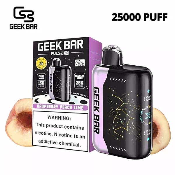 GEEK BAR Pulse X 25000 Raspberry Peach Lime
