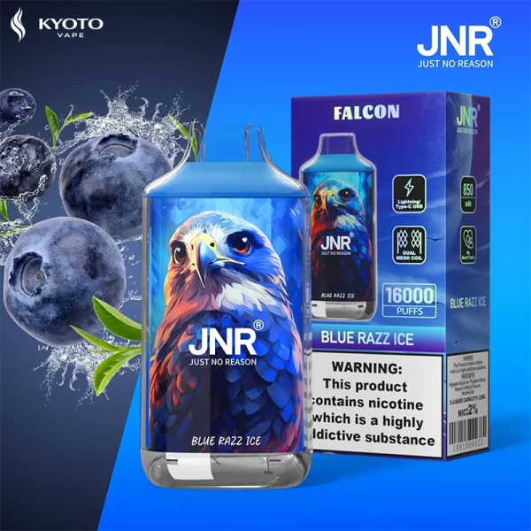 JNR Falcon 16000パフ blue razz ice