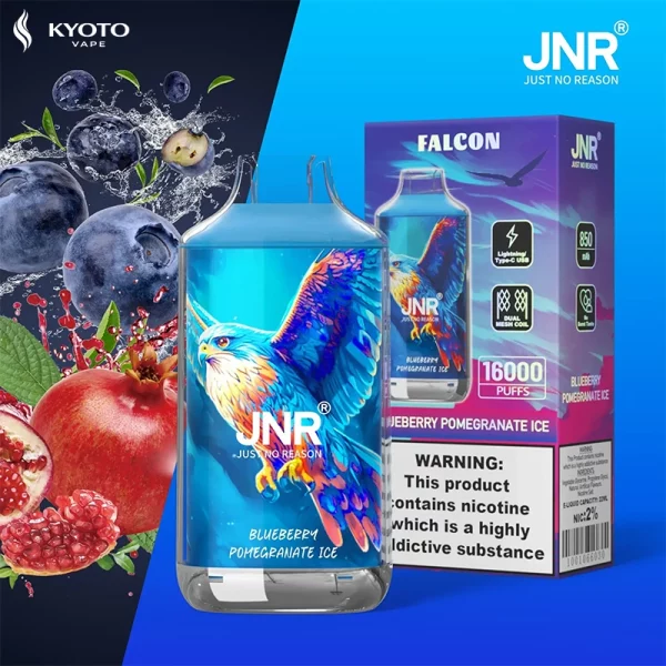 JNR Falcon 16000パフ blueberry pomegranate ice