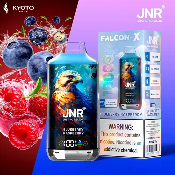 JNR Falcon X 18000 Puffs blueberry raspberry