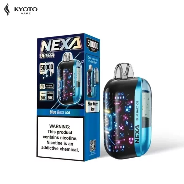 Nexa Ultra 50K Puffs使い捨てVape Blue Razz lce