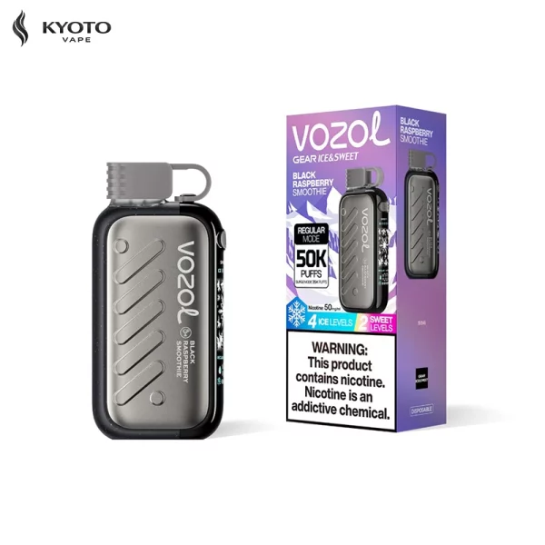 Vozol Gear Ice & Sweet 50000 black raspberry smoothie