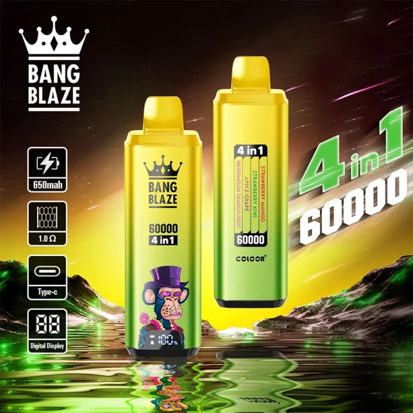 Bang Blaze 60000 strawberry mango strawberry kiwi apple grape watermelon dragon fruit