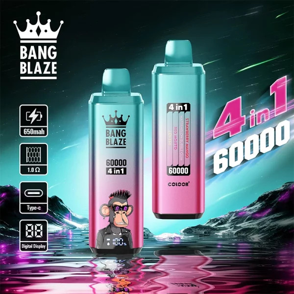 Bang Blaze 60000 strawberry mango watermelon bubble gum red mojito love66