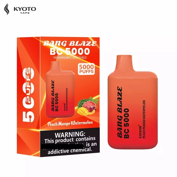 Bang Blaze BC5000 peach mango watermelon