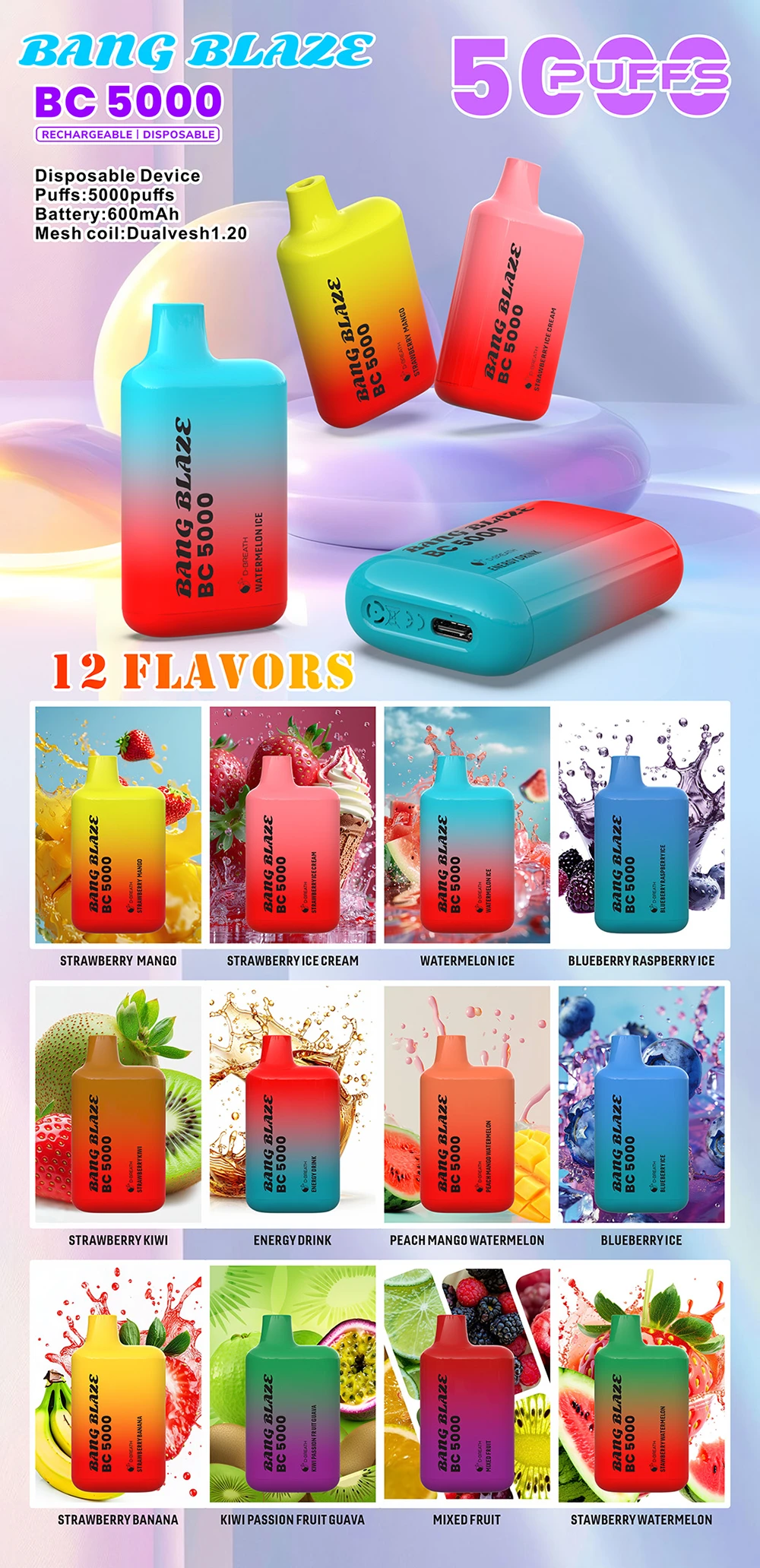 Bang Blaze BC5000 使い捨てVAPE