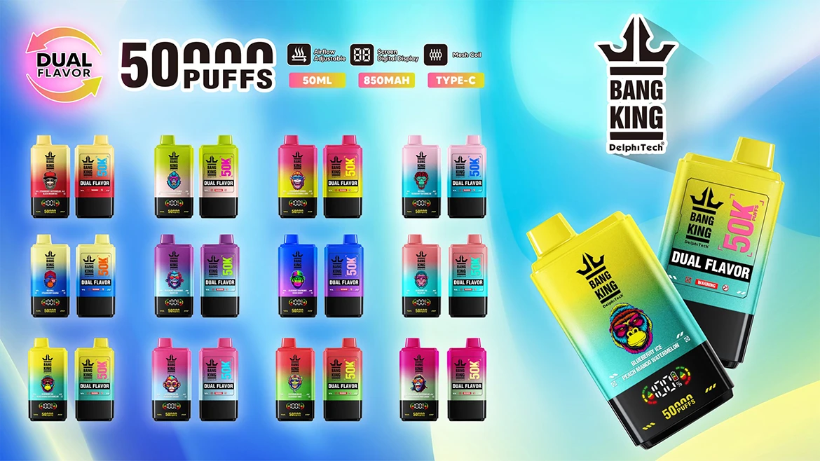 Bang King 50000 Puffs Puffs 使い捨て電子タバコ