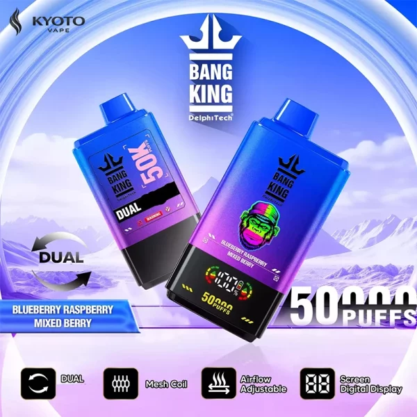 Bang King 50000 Puffs blueberry raspberry mixed berry