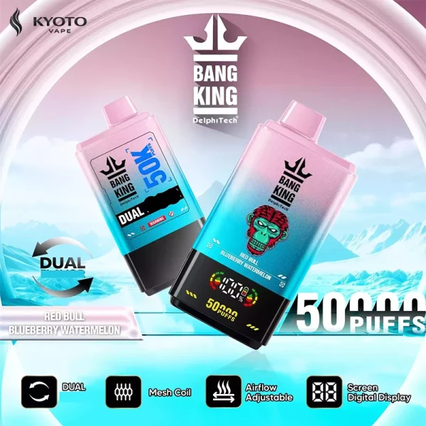 Bang King 50000 Puffs red bull blueberry watermelon