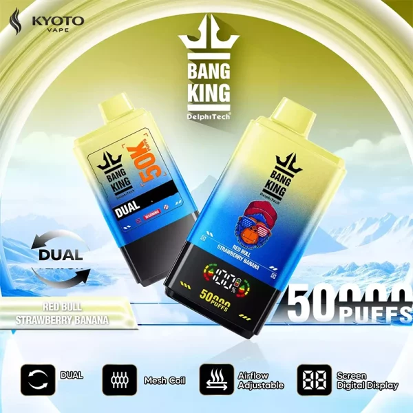 Bang King 50000 Puffs red bull strawberry banana