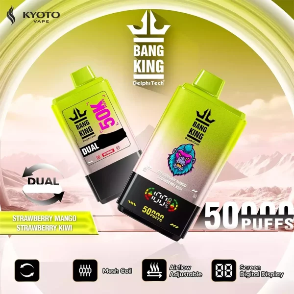 Bang King 50000 Puffs strawberry mango strawberry kiwi