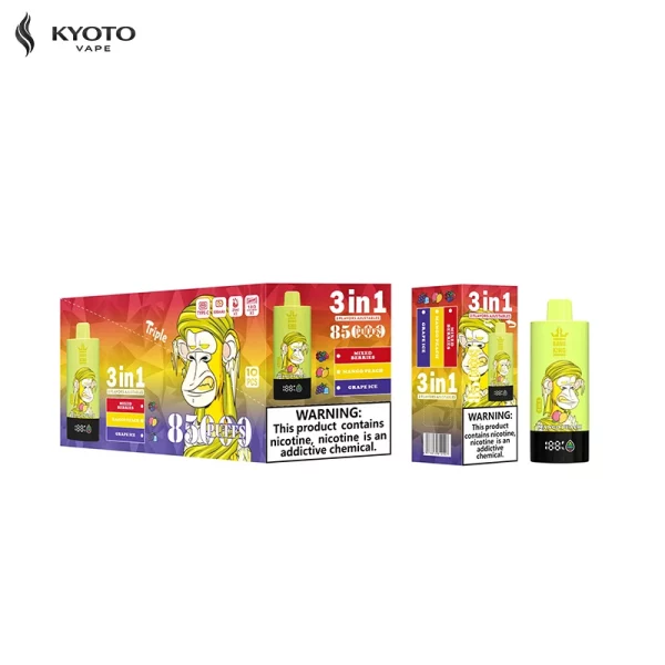 Bang King 85000 パフ 3 in 1 使い捨て VAPE（10本入）