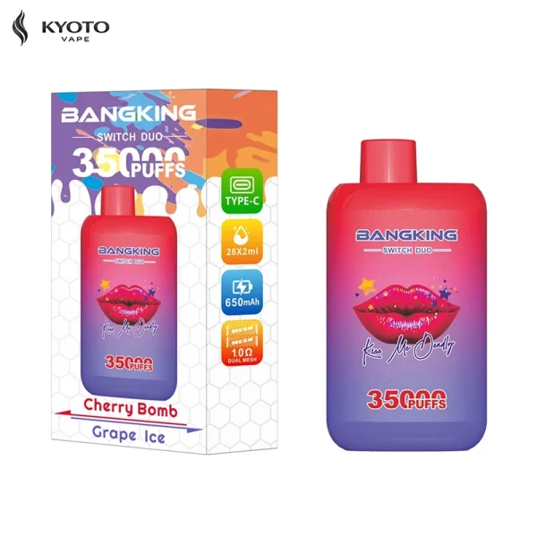 Bangking Switch Duo 35000 Puffs cherry bomb grape ice