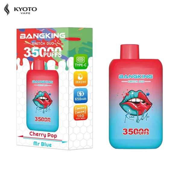 Bangking Switch Duo 35000 Puffs cherry pop mr blue