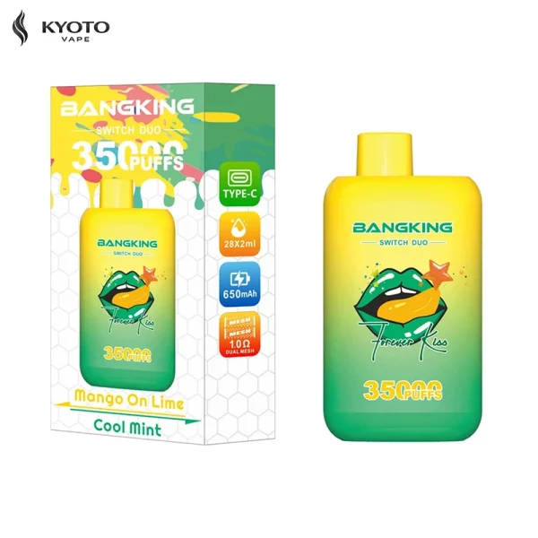 Bangking Switch Duo 35000 Puffs mango on lime cool mint