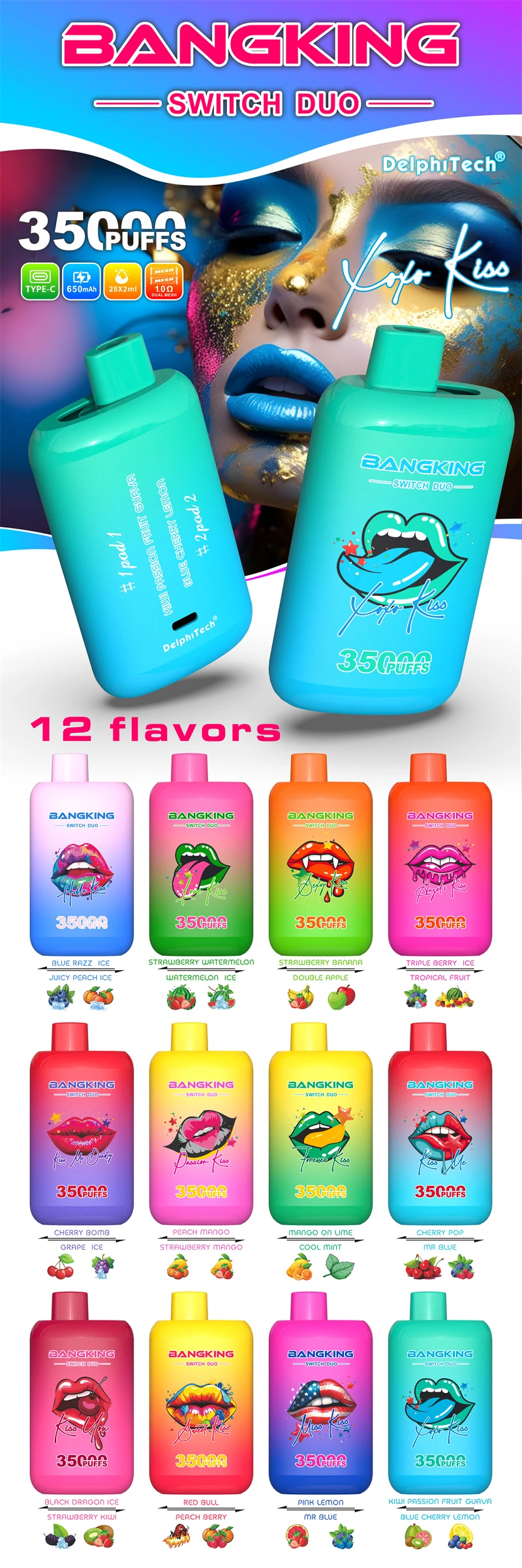 Bangking Switch Duo 35000 Puffs