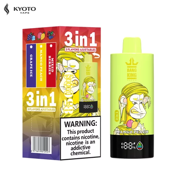 bang king 85000 puffs mixed berris mango peach grape ice
