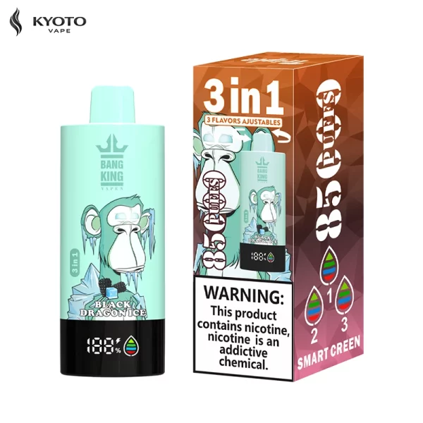 bang king 85000 puffs strawberry vanilla coke peach ice black dragon ice