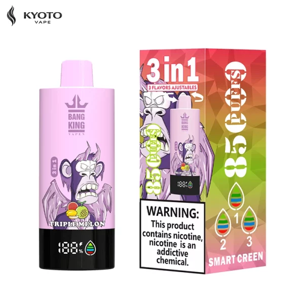 bang king 85000 puffs strawberry watermelon triple melon strawberry ice