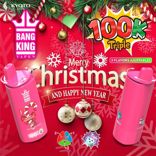 BANG KING 100000 パフ 3in1 使い捨てVAPE BANG KING 100000 パフ 3in1 使い捨てVAPE