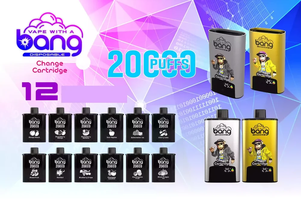 Bang 20000フレカートリッジ交換式 使い捨て電子タバコ
