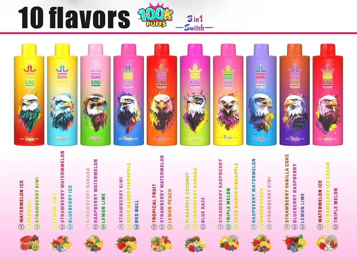 Bang King Triple 100000 100K 3in1フレーバー 使い捨てVAPE