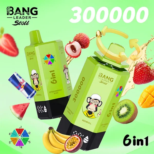 Bang Leader Stoll 300K Redbull StrawberryKiwi StrawberryBanana LycheeIce WatermelonBerry PassionFruitMango