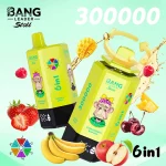Bang Leader Stoll 300K StrawberryBanana DoubleApple RaspberryWatermelon SourMangoPineapple TropicalFruit LemonPeach