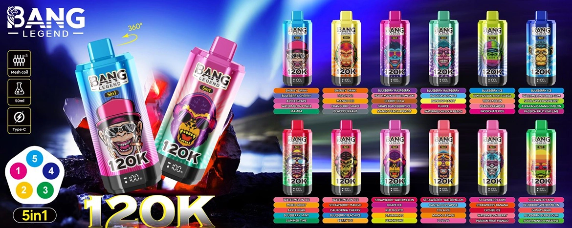 Bang Legend 120K 5 in 1 使い捨てVAPE